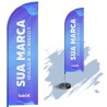 Wind Banner Dupla Face 3mt Completo