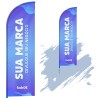 Wind Banner Dupla Face - Bandeira + Haste (sem base)
